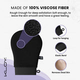 KLOY Korean Style Bath Mitt for Exfoliation & Body Cleanser, Made of 100% Viscose Rayon Fibre