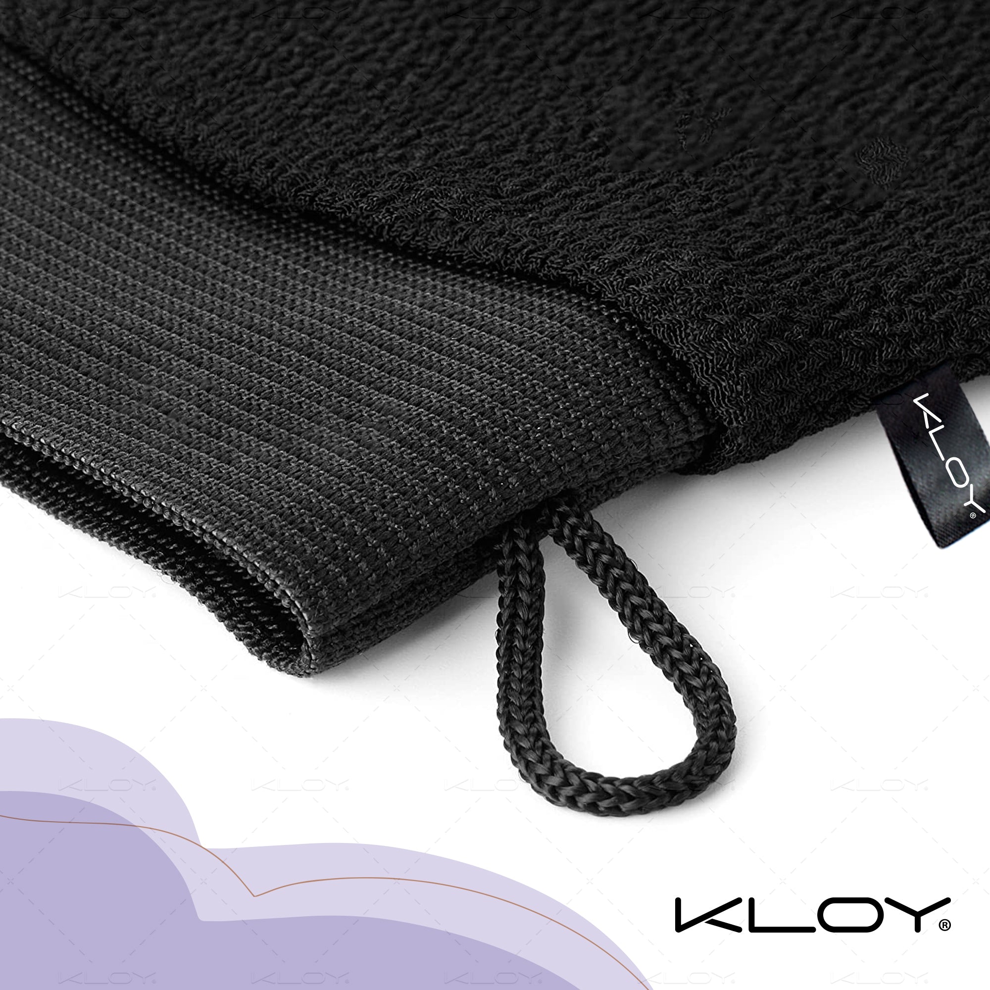 KLOY Korean Style Bath Mitt for Exfoliation & Body Cleanser, Made of 100% Viscose Rayon Fibre