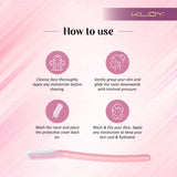 KLOY Facial Razor for Women | SEALED PACK | Instant & Pain Free Hair Removal (Pack of 3)