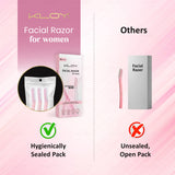 KLOY Facial Razor for Women | SEALED PACK | Instant & Pain Free Hair Removal (Pack of 3)