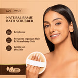 KLOY Natural Ramie Bath Loofah Scrubber Exfoliator, Made of 100% Natural Ramie Fibre (Pack of 1)