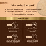 KLOY Natural Ramie Bath Loofah Scrubber Exfoliator, Made of 100% Natural Ramie Fibre (Pack of 2)