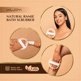 KLOY Natural Ramie Bath Loofah Scrubber Exfoliator, Made of 100% Natural Ramie Fibre (Pack of 1)