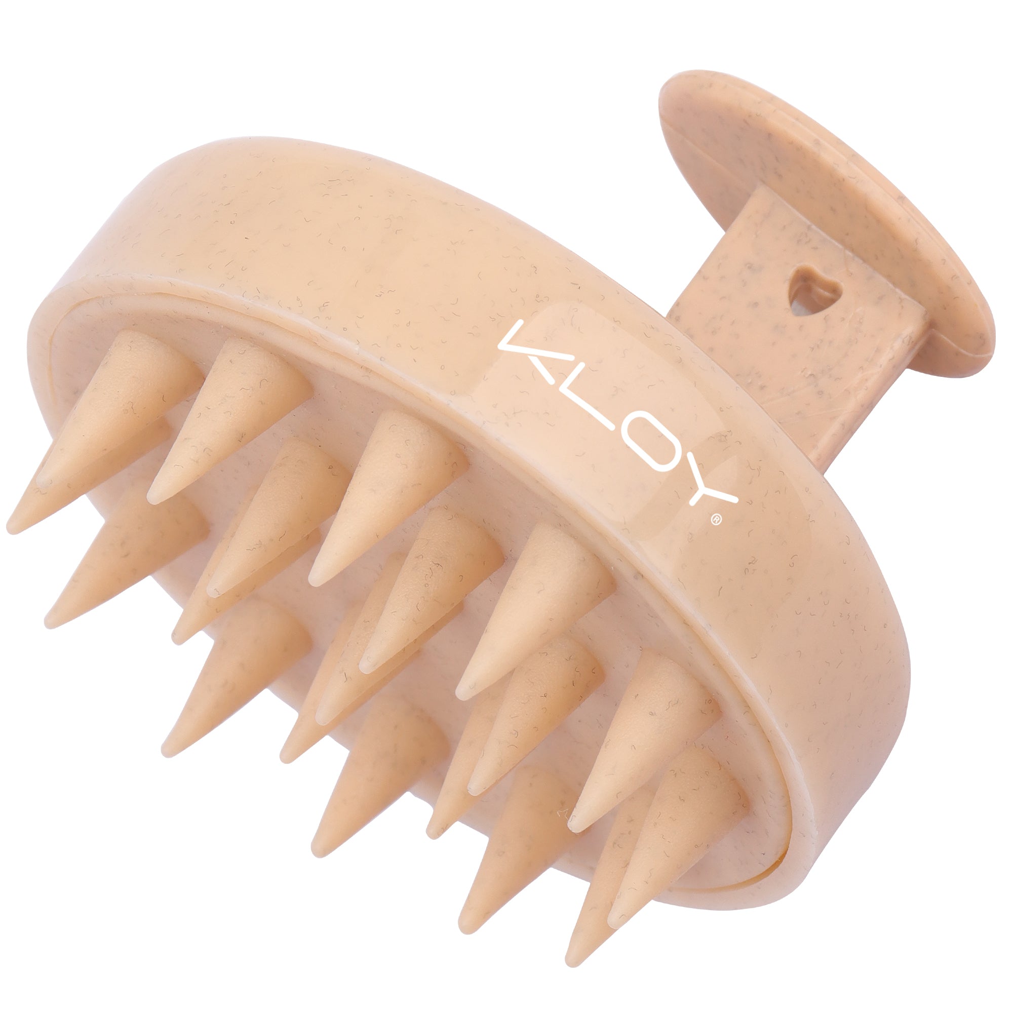 KLOY Round Hair Scalp Massager Shampoo Brush, Super Soft Bristles,  Anti-Dandruff-Textured Beige