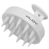 KLOY Round Hair Scalp Massager Shampoo Brush, Super Soft Bristles,  Anti-Dandruff-Textured White