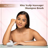 KLOY Round Hair Scalp Massager Shampoo Brush, Super Soft Bristles,  Anti-Dandruff-Textured White