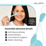 KLOY Silicone Face Mask Applicator & Lip Cleansing Brush Made With Ultra Hygienic Soft Silicone bristle for Gentle Exfoliation