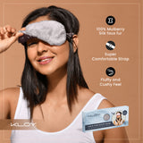 KLOY 100% Mulberry Silk Sleep Eye Mask, Super Smooth for Blind Fold