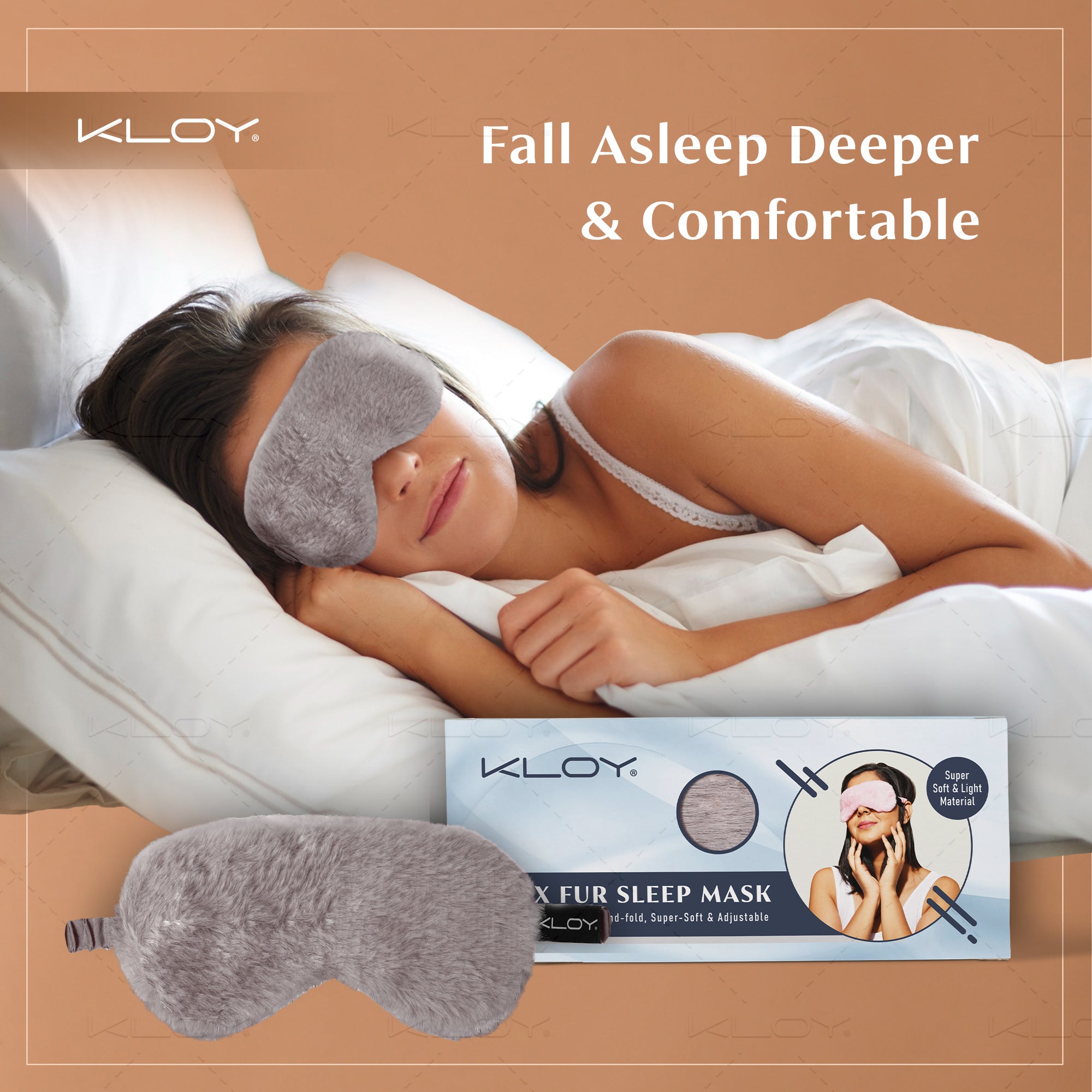 KLOY 100% Mulberry Silk Sleep Eye Mask, Super Smooth for Blind Fold