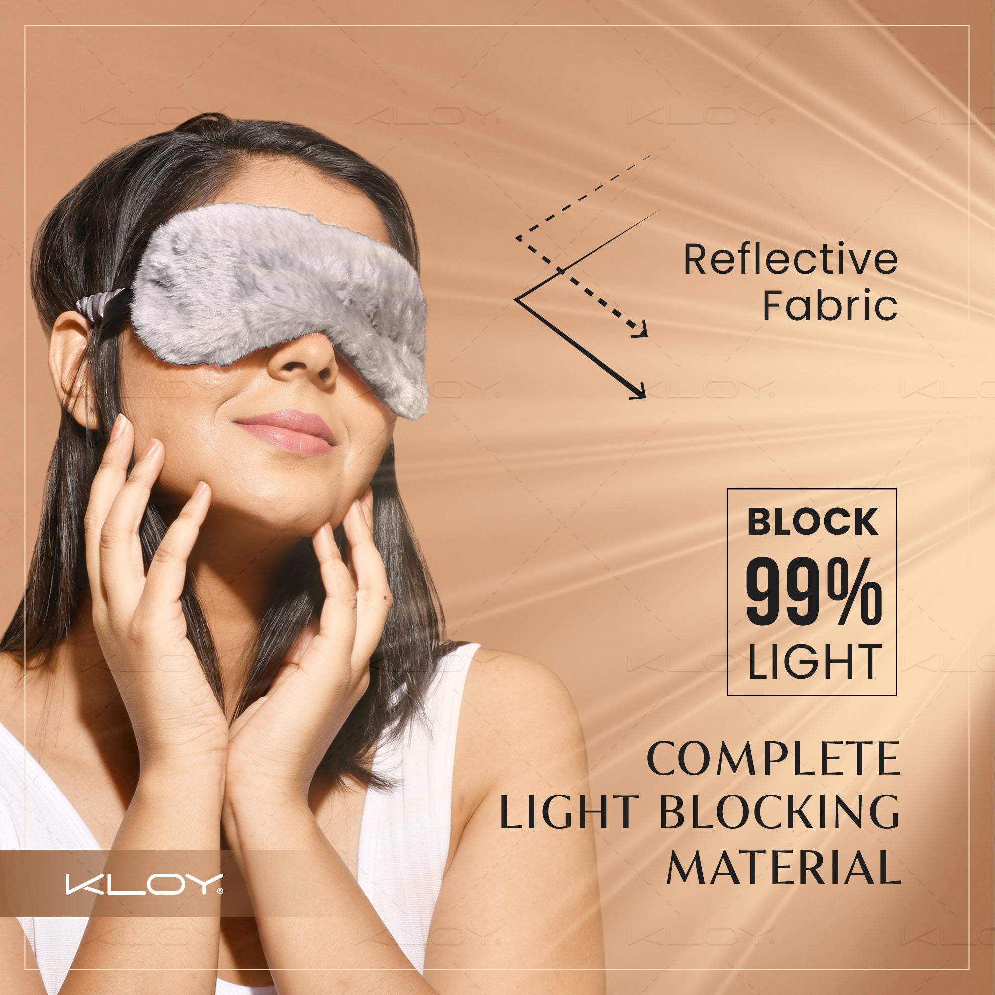 KLOY 100% Mulberry Silk Sleep Eye Mask, Super Smooth for Blind Fold