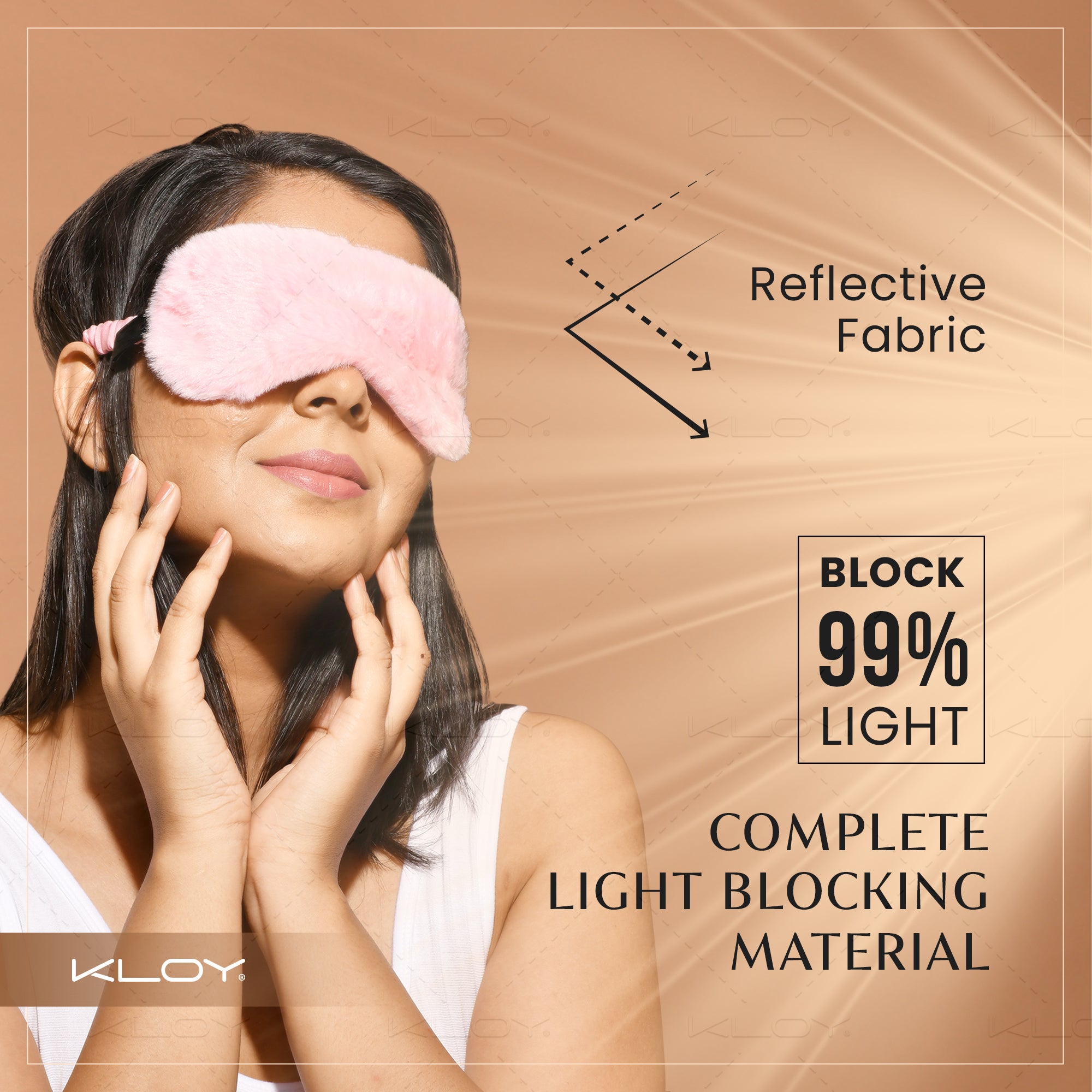 KLOY 100% Mulberry Silk Sleep Eye Mask, Super Smooth for Blind Fold