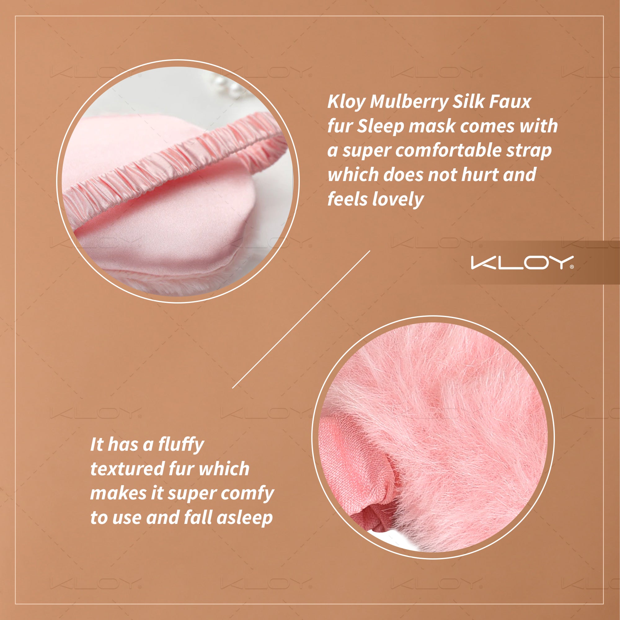 KLOY 100% Mulberry Silk Sleep Eye Mask, Super Smooth for Blind Fold