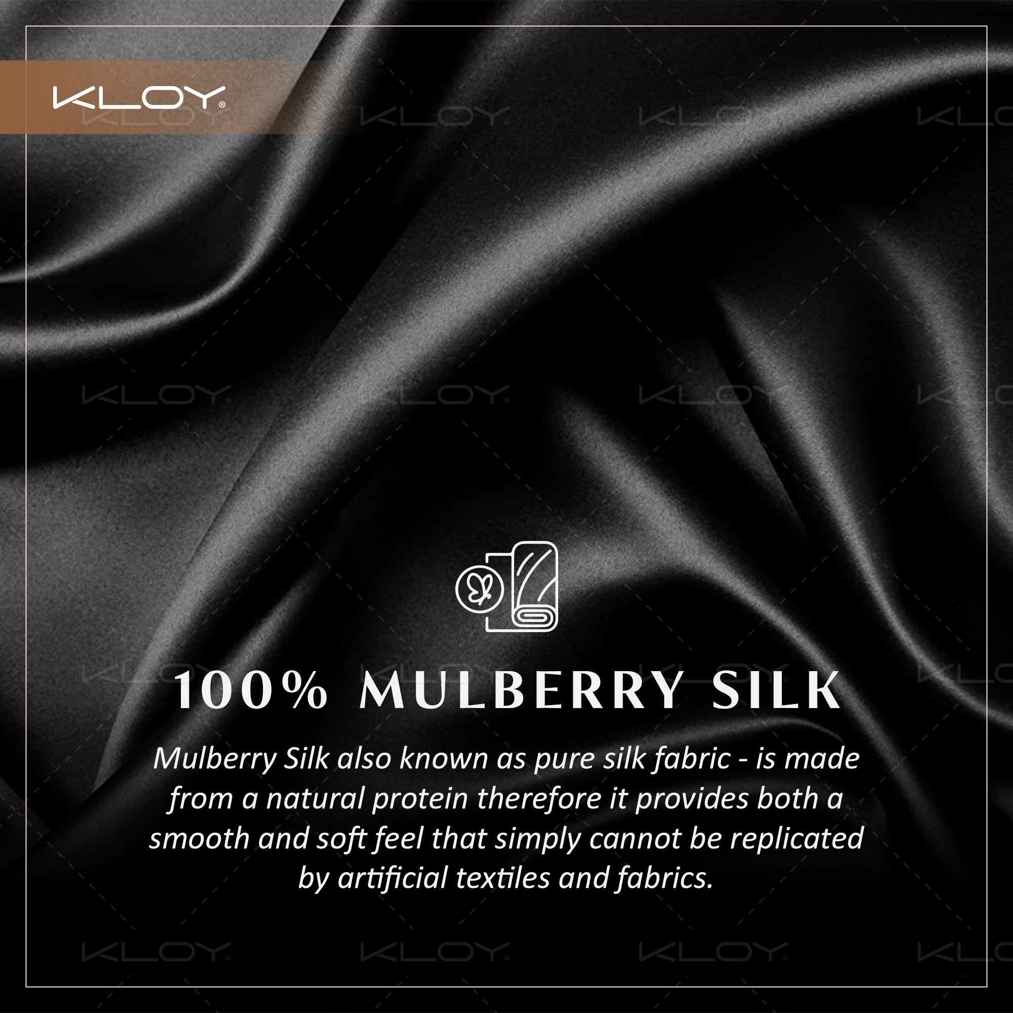 KLOY 100% Mulberry Silk Sleep Eye Mask, Super Smooth for Blind Fold