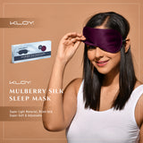 KLOY 100% Mulberry Silk Sleep Eye Mask, Super Smooth for Blind Fold