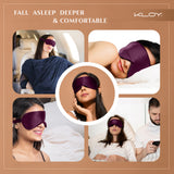 KLOY 100% Mulberry Silk Sleep Eye Mask, Super Smooth for Blind Fold