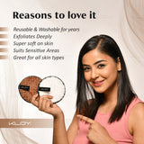 KLOY Reusable Multipurpose Makeup Removal Facial Cleansing Pads, Pink & Black, Safe for Dry & Sensitive Skin (Pack of 2)