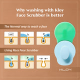 KLOY Silicone Face Cleansing Scrubber for Exfoliation, Massaging (Pack of 2)