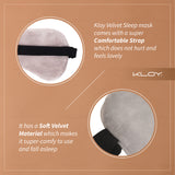 KLOY 100% Mulberry Silk Sleep Eye Mask, Super Smooth for Blind Fold