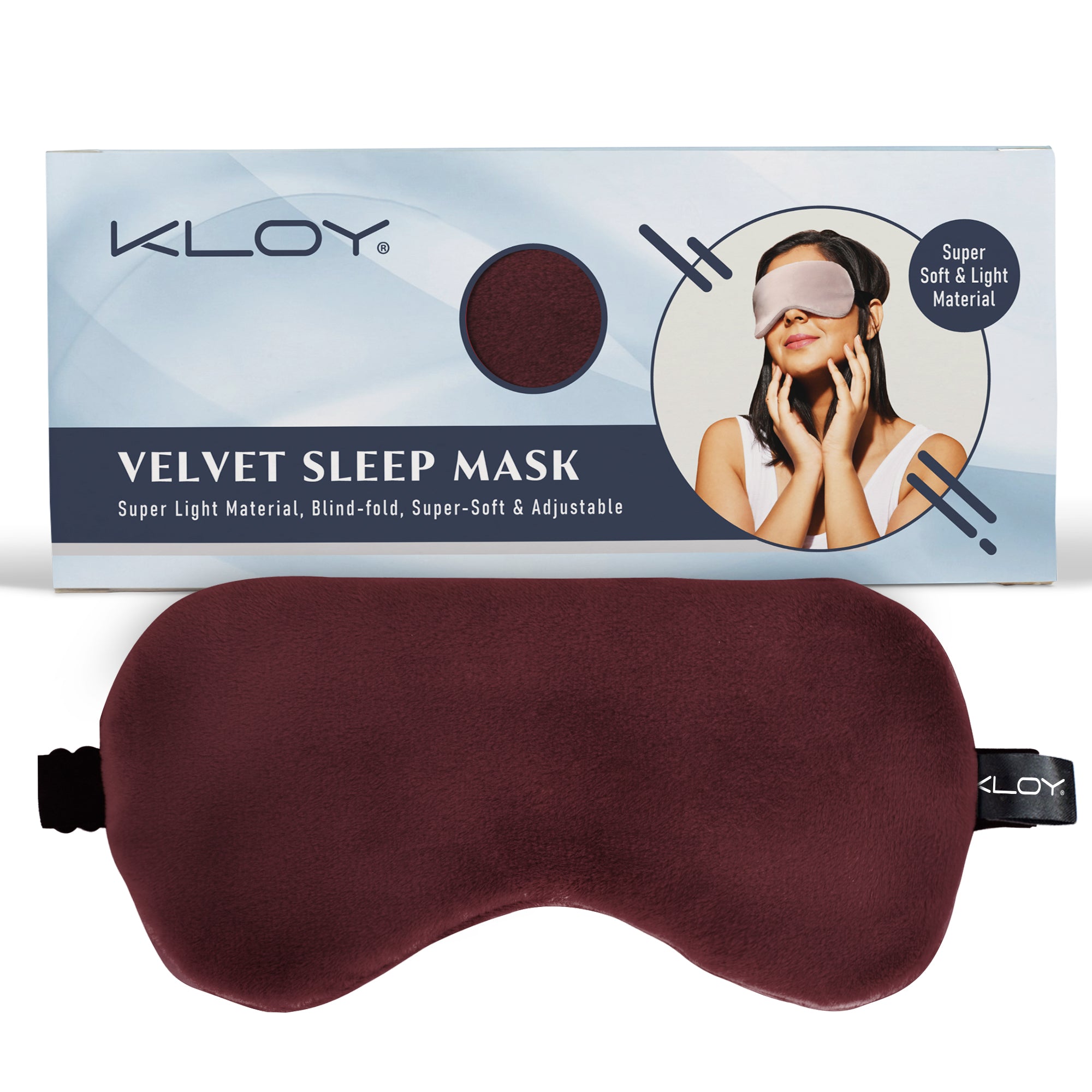 KLOY 100% Mulberry Silk Sleep Eye Mask, Super Smooth for Blind Fold