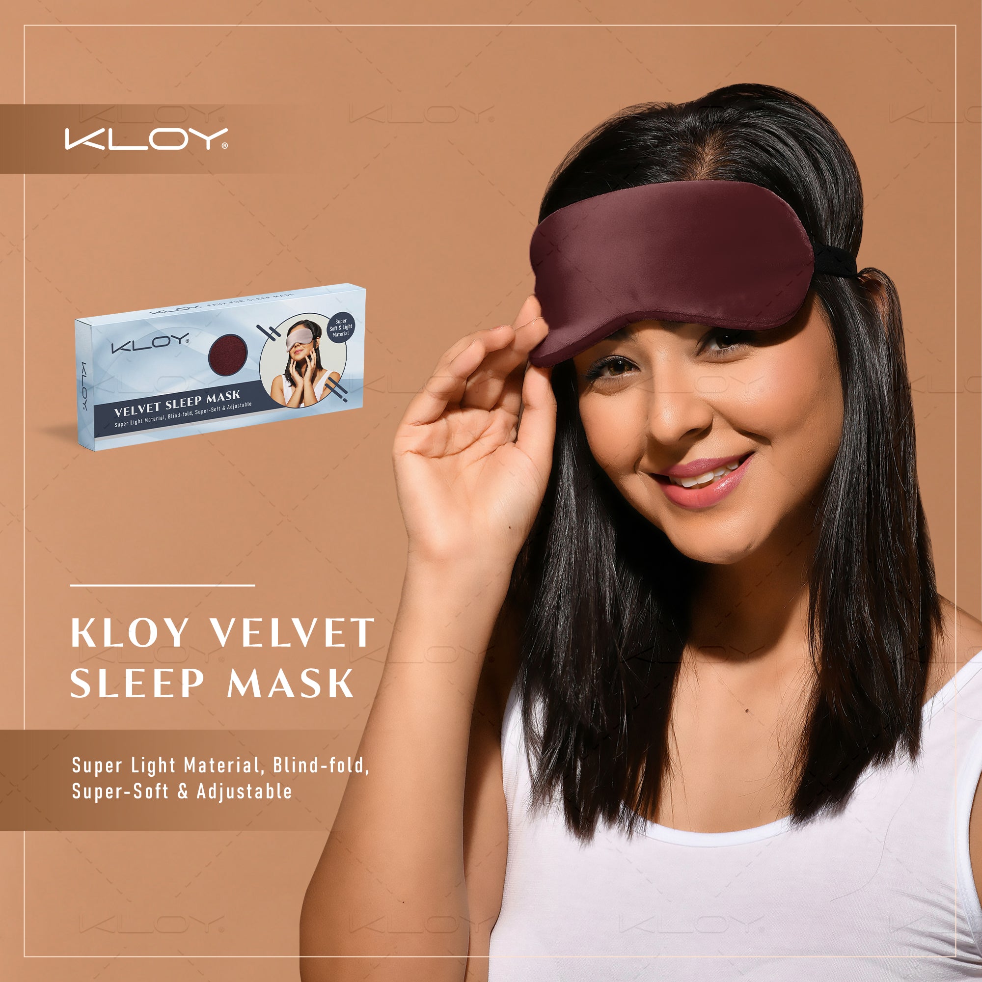 KLOY 100% Mulberry Silk Sleep Eye Mask, Super Smooth for Blind Fold