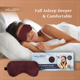 KLOY 100% Mulberry Silk Sleep Eye Mask, Super Smooth for Blind Fold