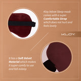 KLOY 100% Mulberry Silk Sleep Eye Mask, Super Smooth for Blind Fold