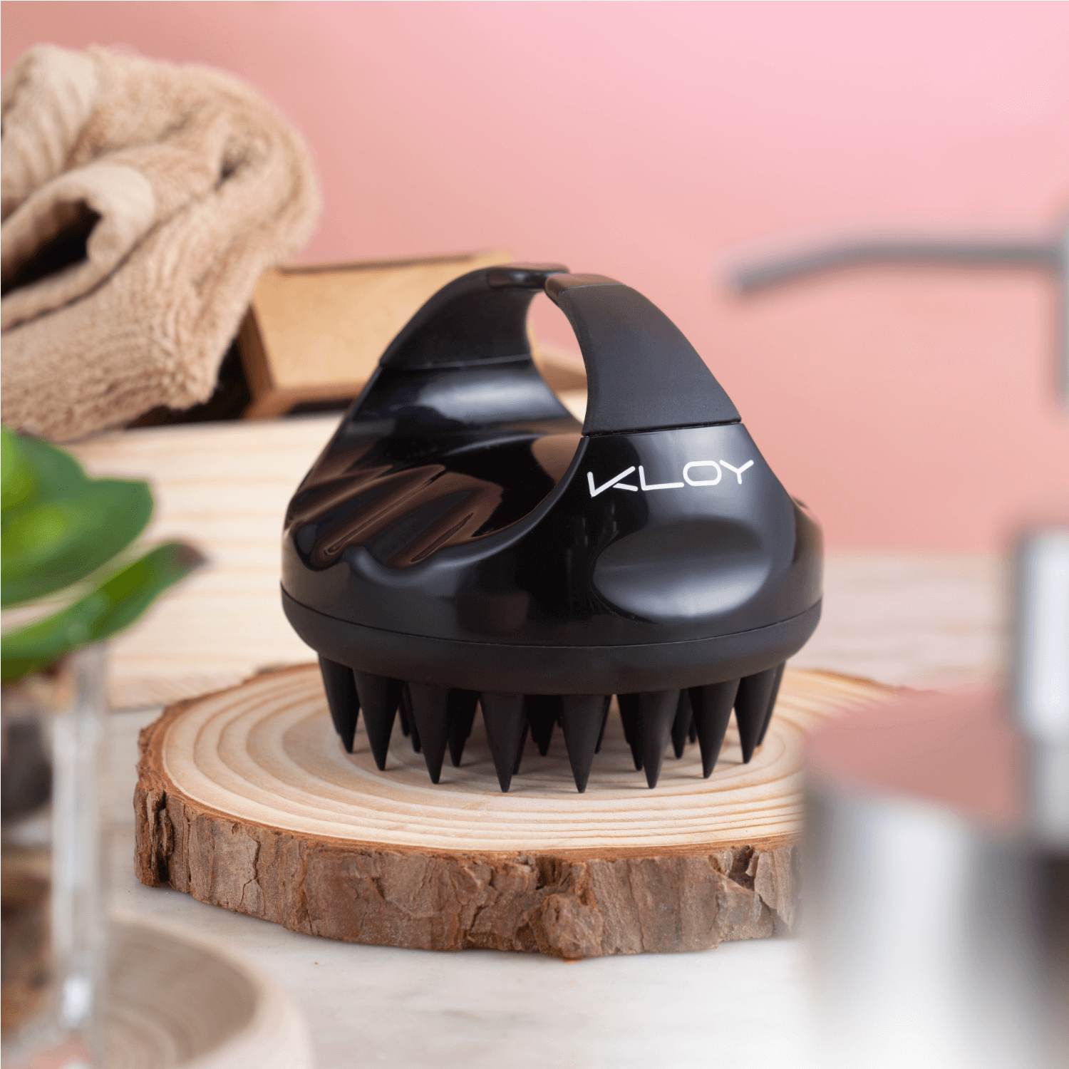 Combo of Kloy Hair Massage Brush - Purple & Black