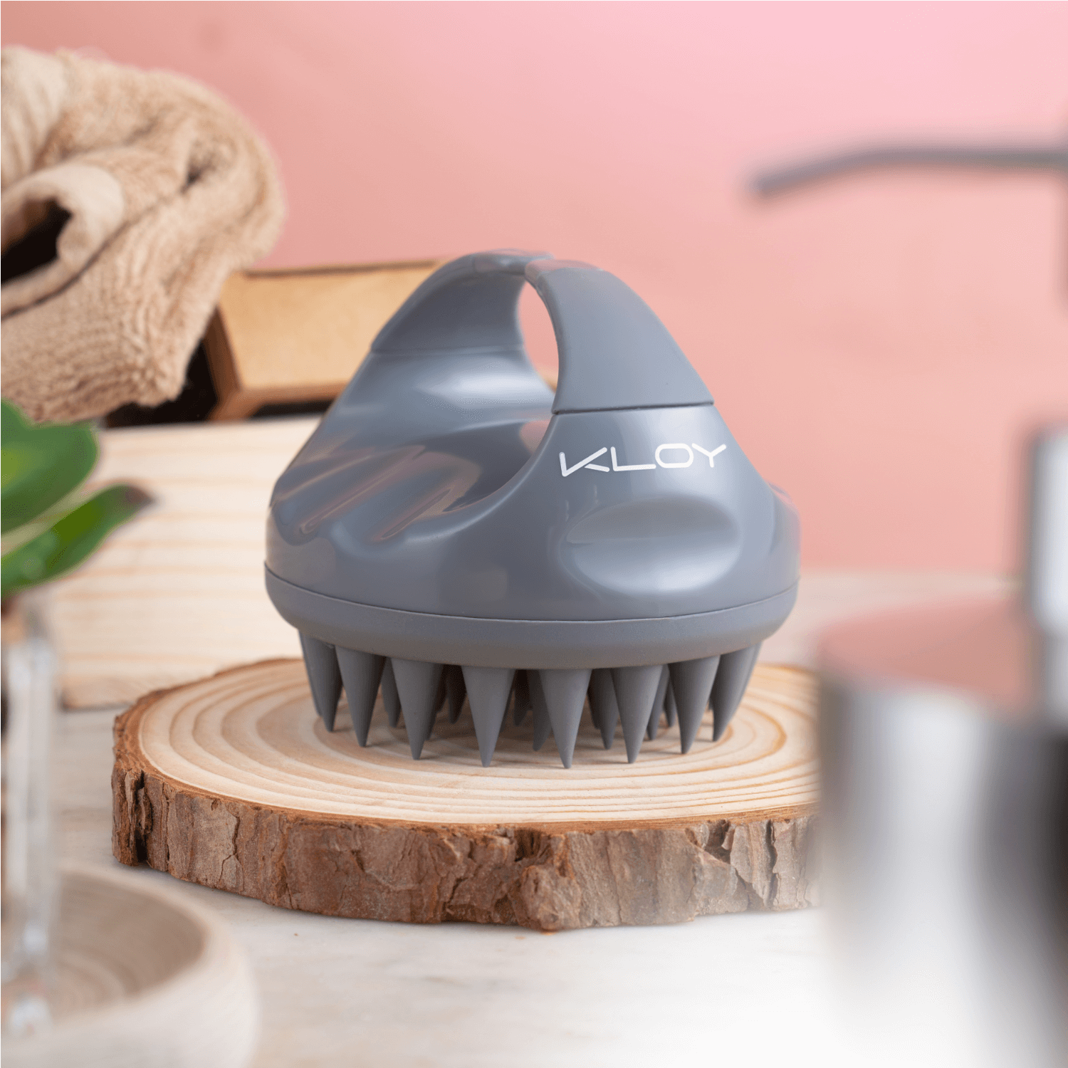 Kloy Hair Massage Brush - Grey