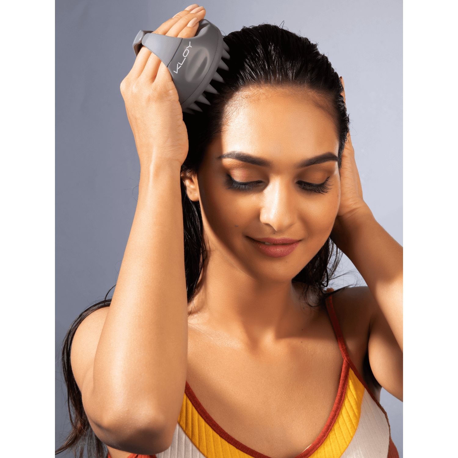 Kloy Hair Massage Brush - Grey
