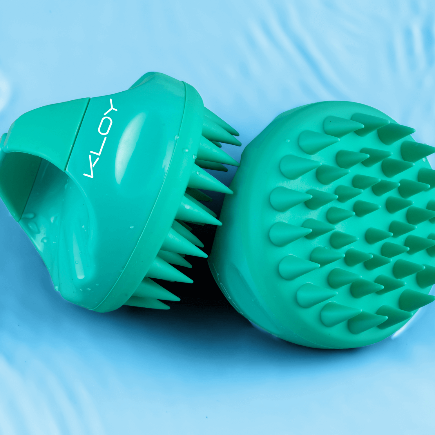Combo of Kloy Hair Massage Brush - Green & Purple