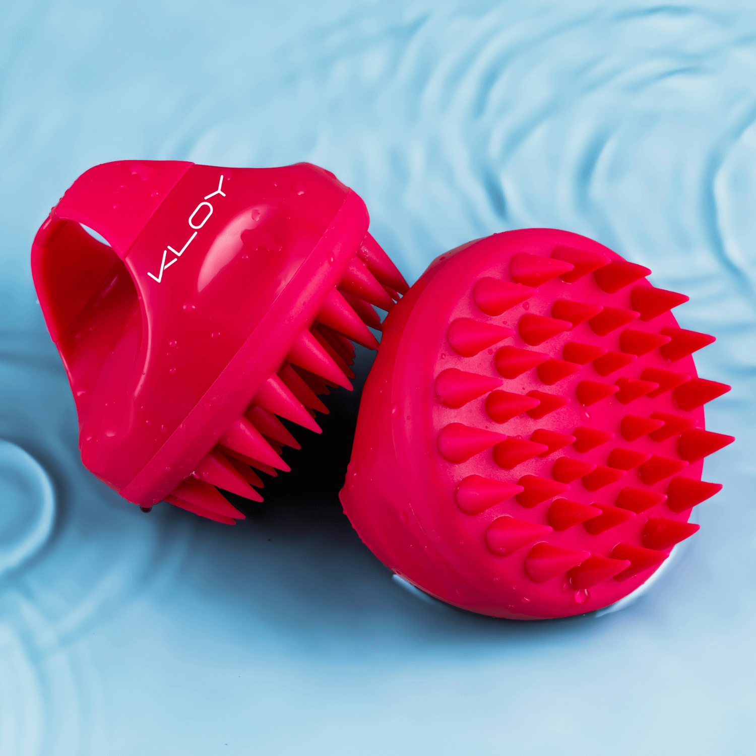 Kloy Hair Massage Brush - Red
