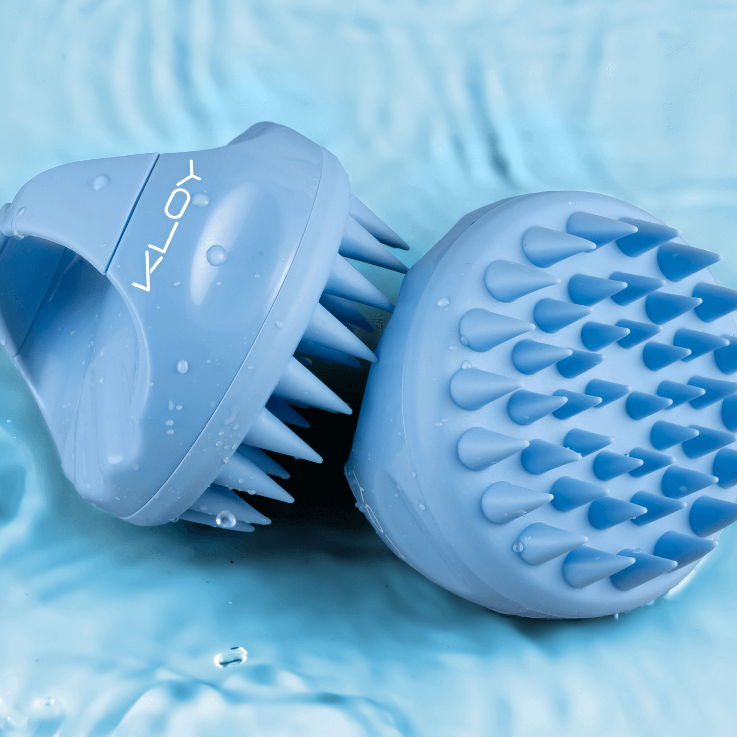 Combo of Kloy Hair Massage Brush - Sky Blue & Red