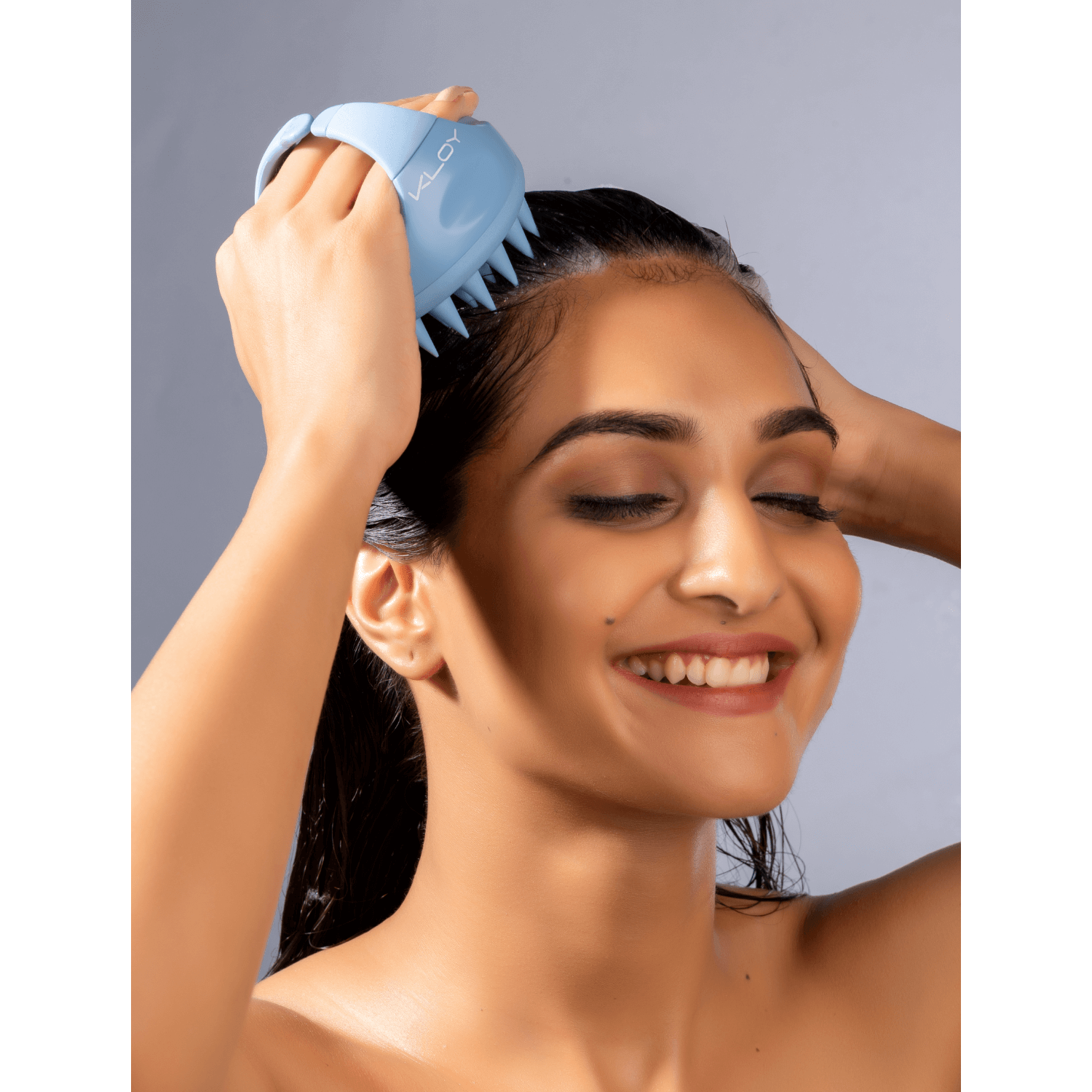 Combo of Kloy Hair Massage Brush - Sky Blue & Yellow