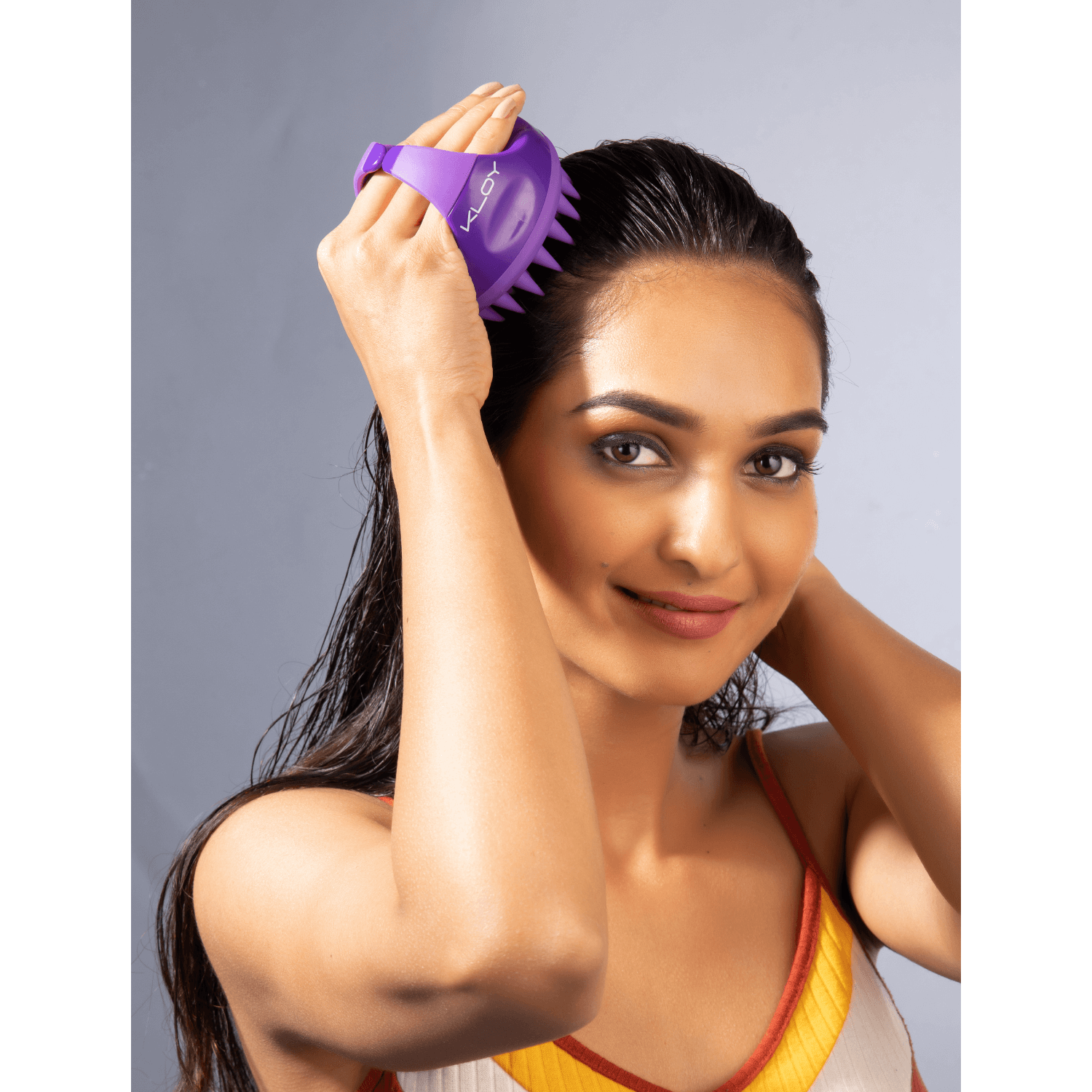 Kloy Hair Massage Brush - Purple