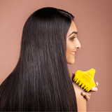 Combo of Kloy Hair Massage Brush - Sky Blue & Yellow