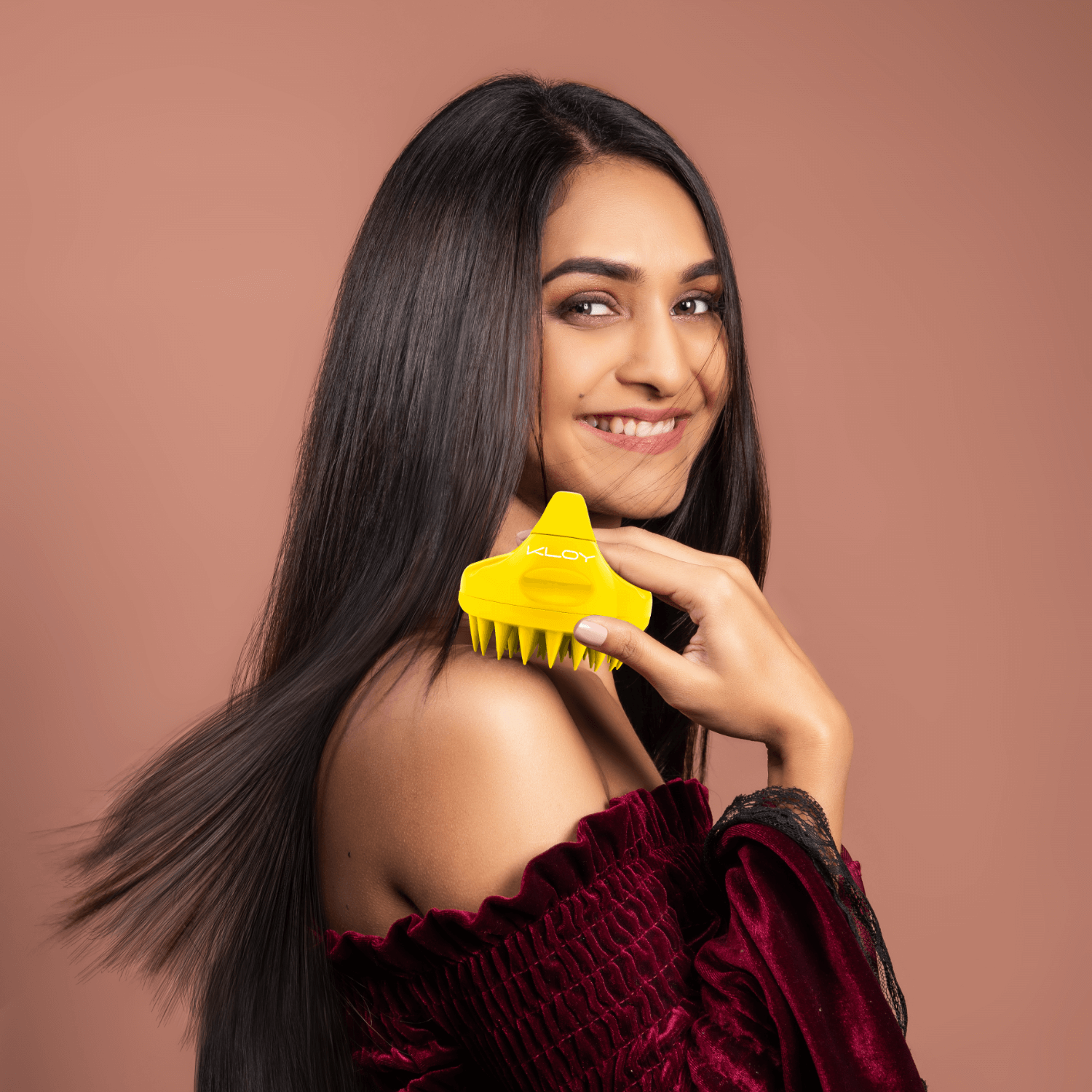 Kloy Hair Massage Brush - Yellow