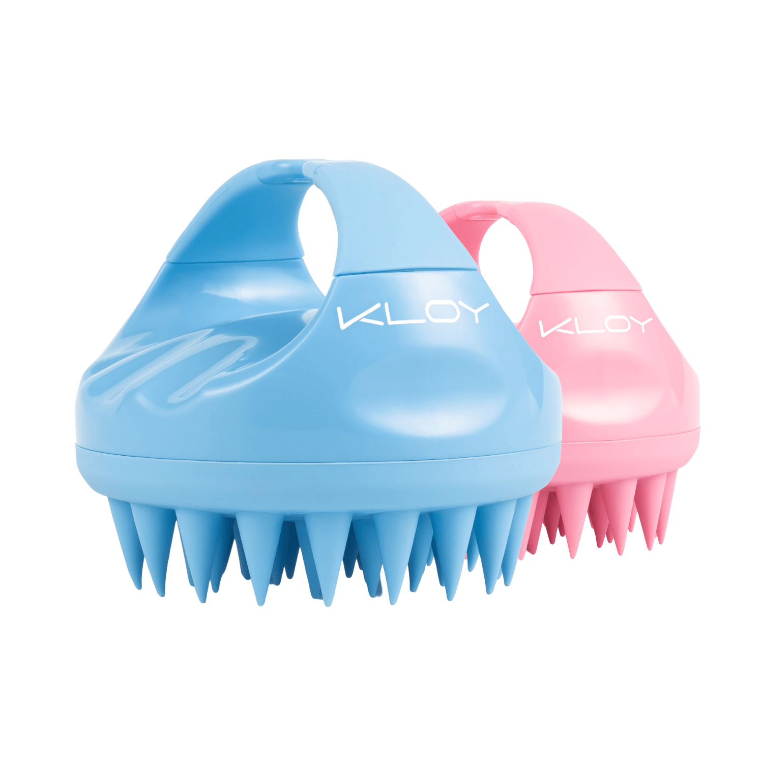 Combo of Kloy Hair Massage Brush - Sky Blue & Pink
