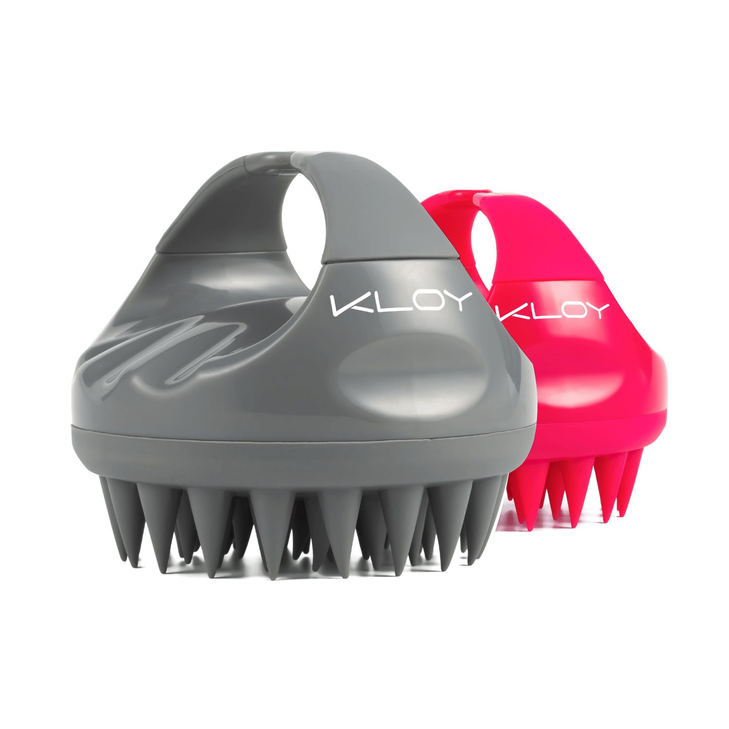 Combo of Kloy Hair Massage Brush - Grey & Red
