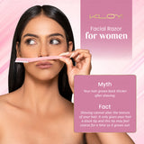 KLOY Facial Razor for Women | SEALED PACK | Instant & Pain Free Hair Removal (Pack of 3)