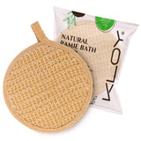 KLOY Natural Ramie Bath Loofah Scrubber Exfoliator, Made of 100% Natural Ramie Fibre (Pack of 2)