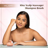 KLOY Round Hair Scalp Massager Shampoo Brush, Super Soft Bristles,  Anti-Dandruff-Textured Peach