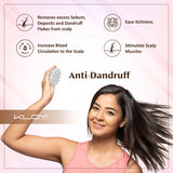 KLOY Round Hair Scalp Massager Shampoo Brush, Super Soft Bristles,  Anti-Dandruff-Textured White
