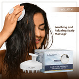 KLOY Round Hair Scalp Massager Shampoo Brush, Super Soft Bristles,  Anti-Dandruff-Textured White