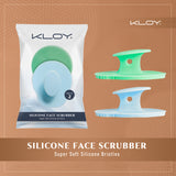 KLOY Silicone Face Cleansing Scrubber for Exfoliation, Massaging (Pack of 2)